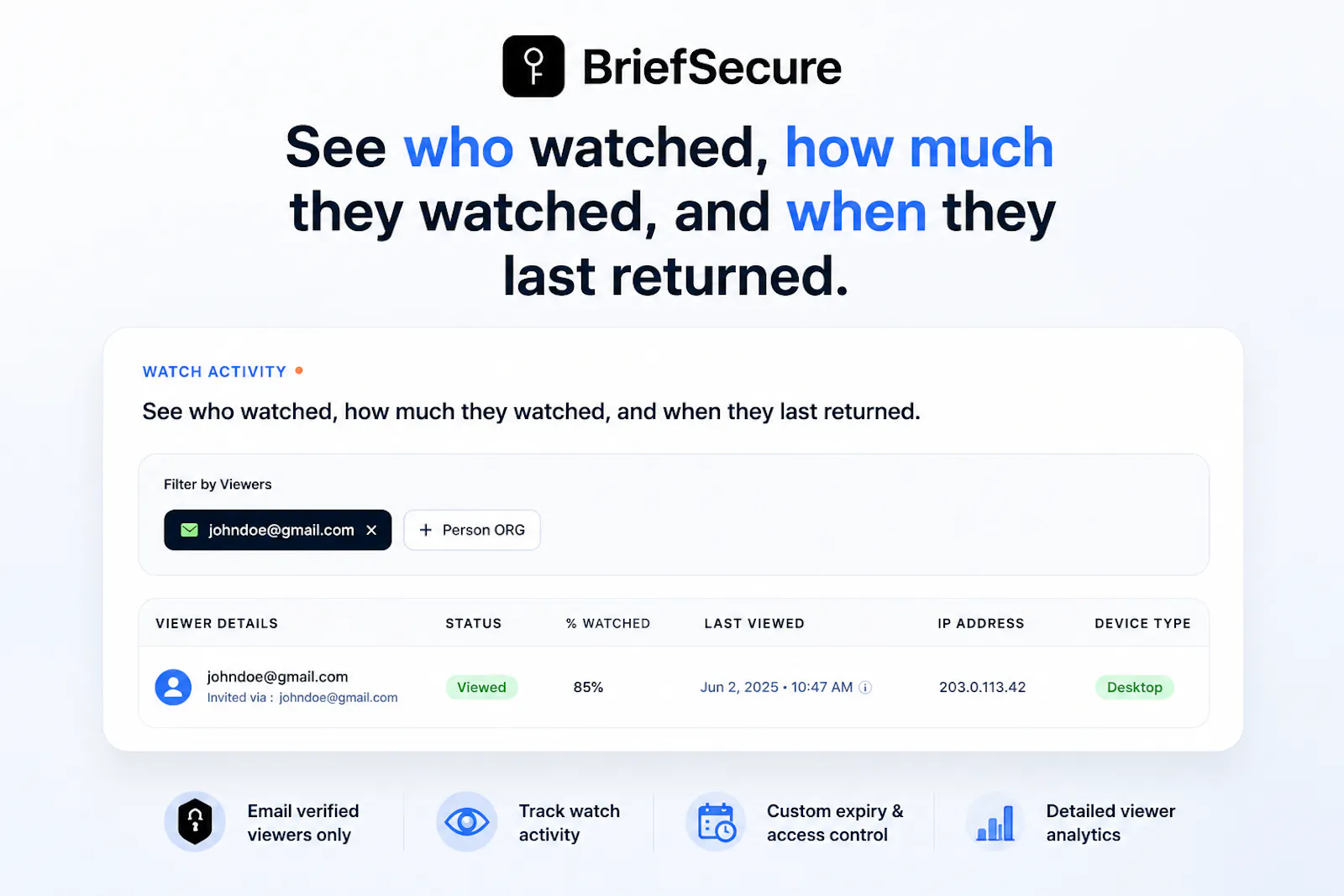 BriefSecure screenshot 3