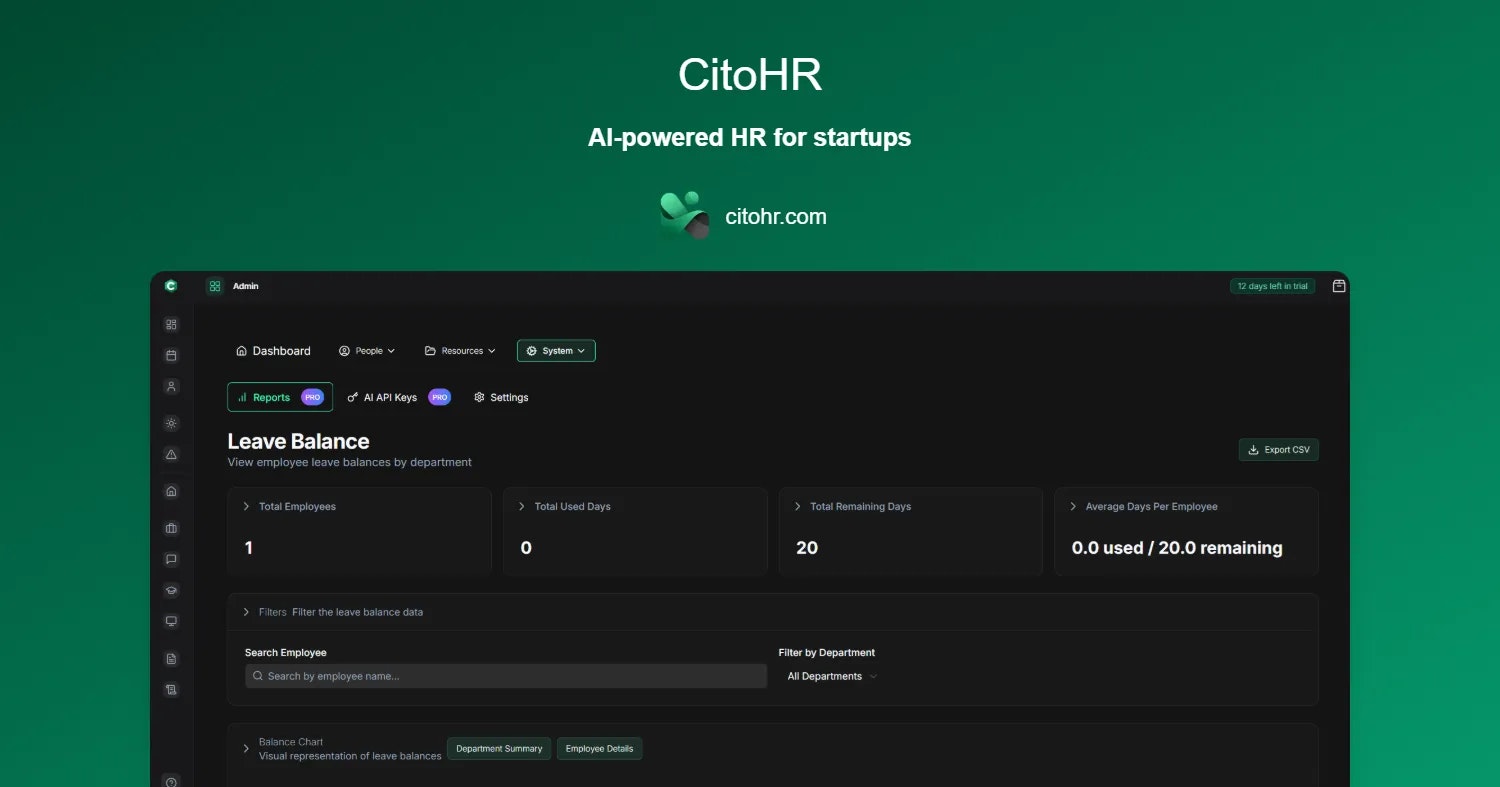 Citohr - RRHH con IA, construido para startups media 1
