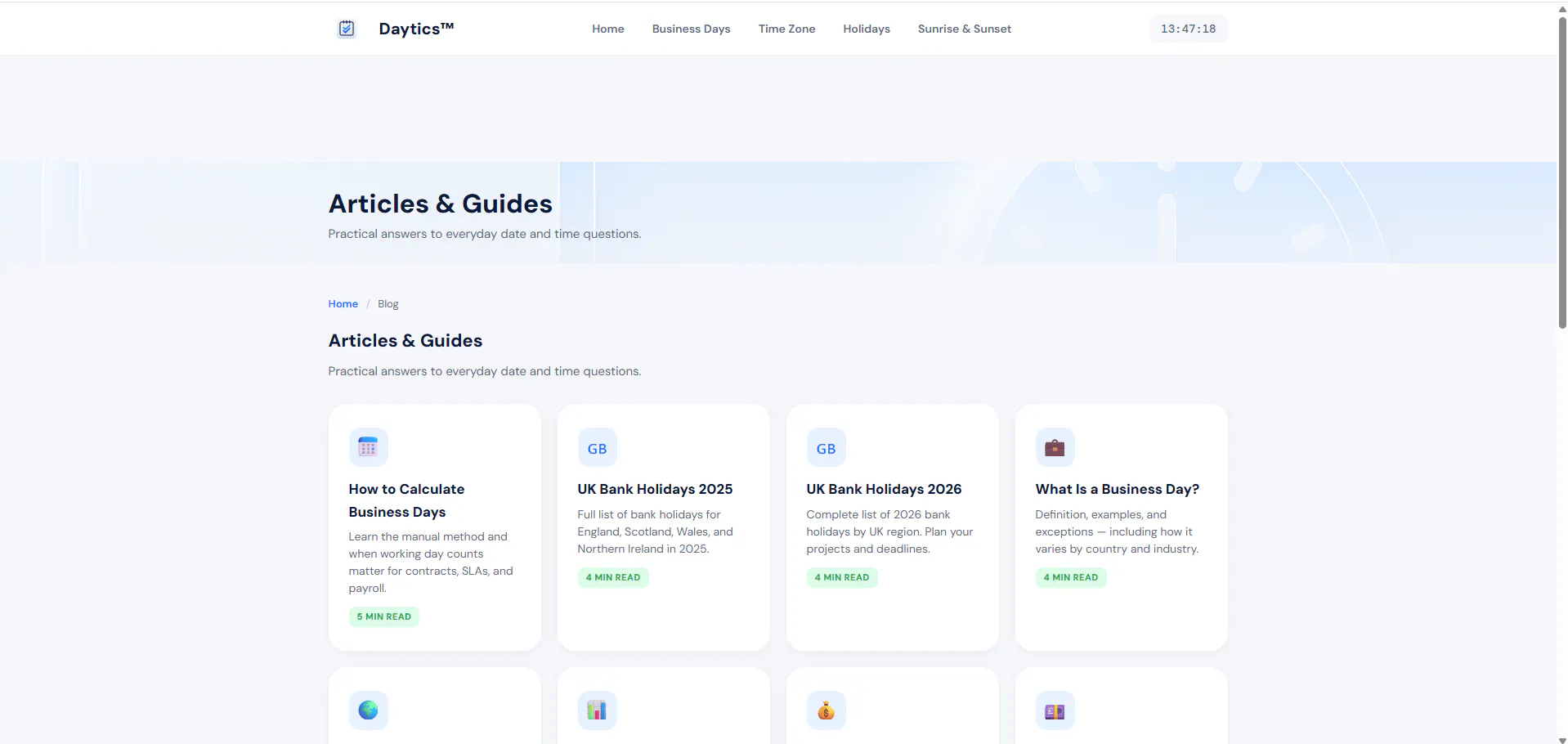Daytics — Time & Date Tools gallery image