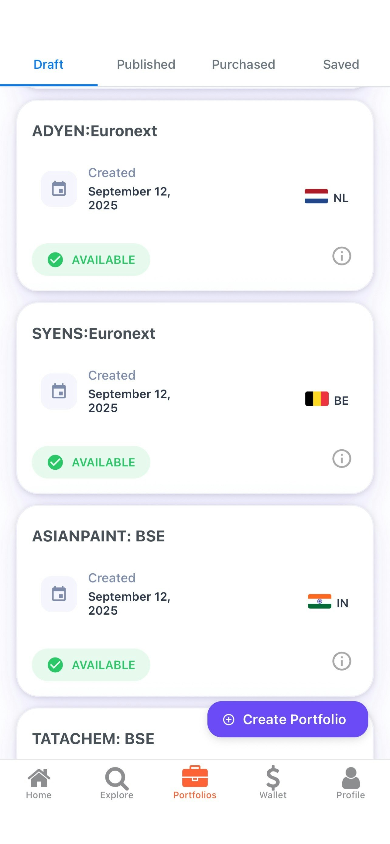 Portfolio Market - Screenshot 5 preview