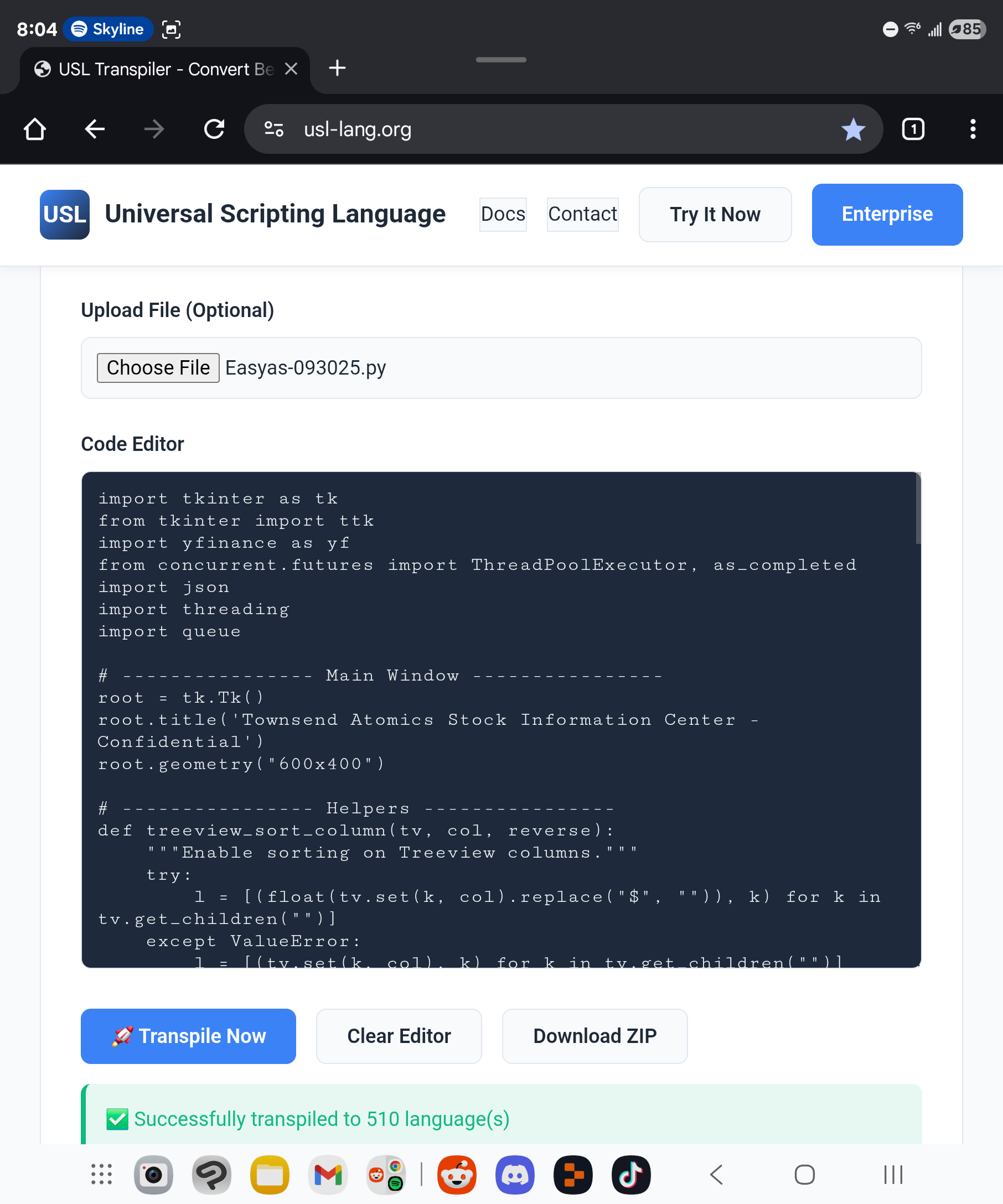 Média USL Transpiler - Convert between 500+ programming languages 4