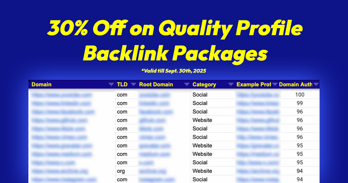 Média Uberlinks - Backlinks de profil des domaines d'autorité - 30% de rabais 1