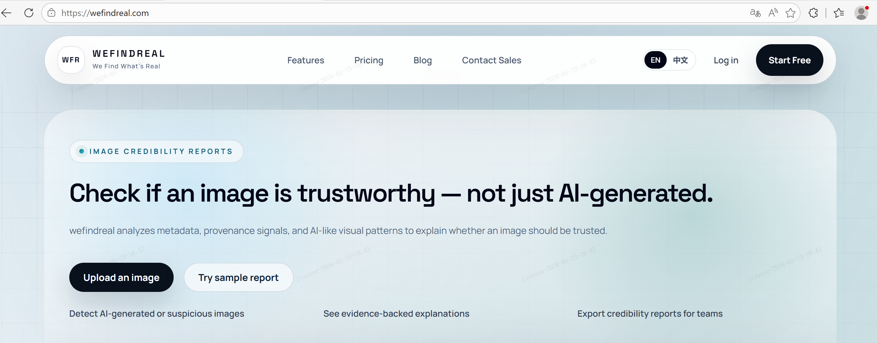 WeFindReal — AI Image Trust Checker gallery image