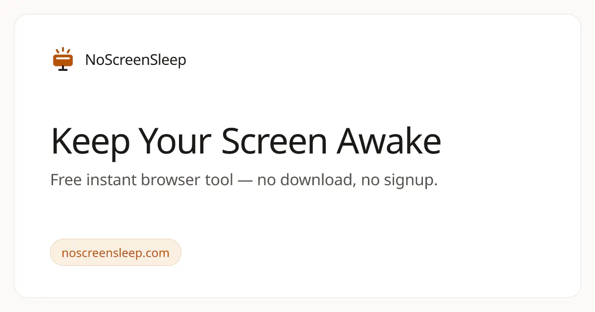 No Screen Sleep gallery image