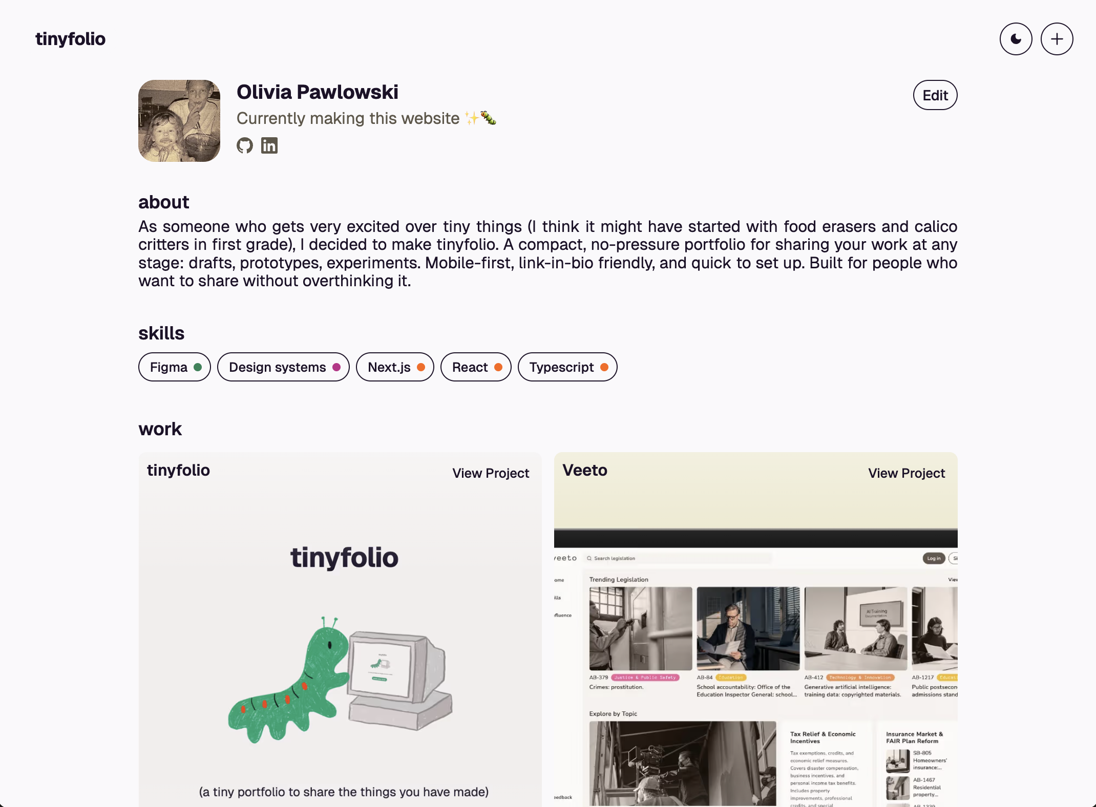Tinyfolio media 2