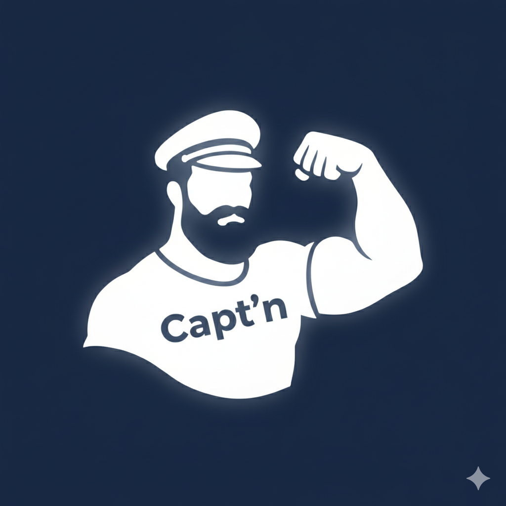 Captn - Product Hunt launch logo and brand identity