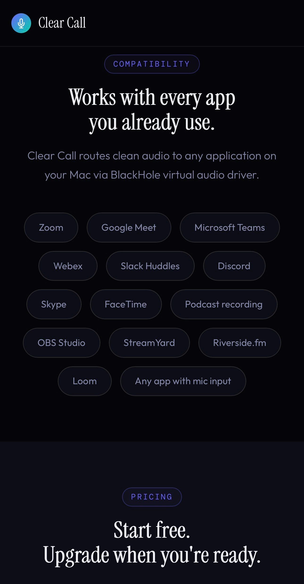 clear call gallery image