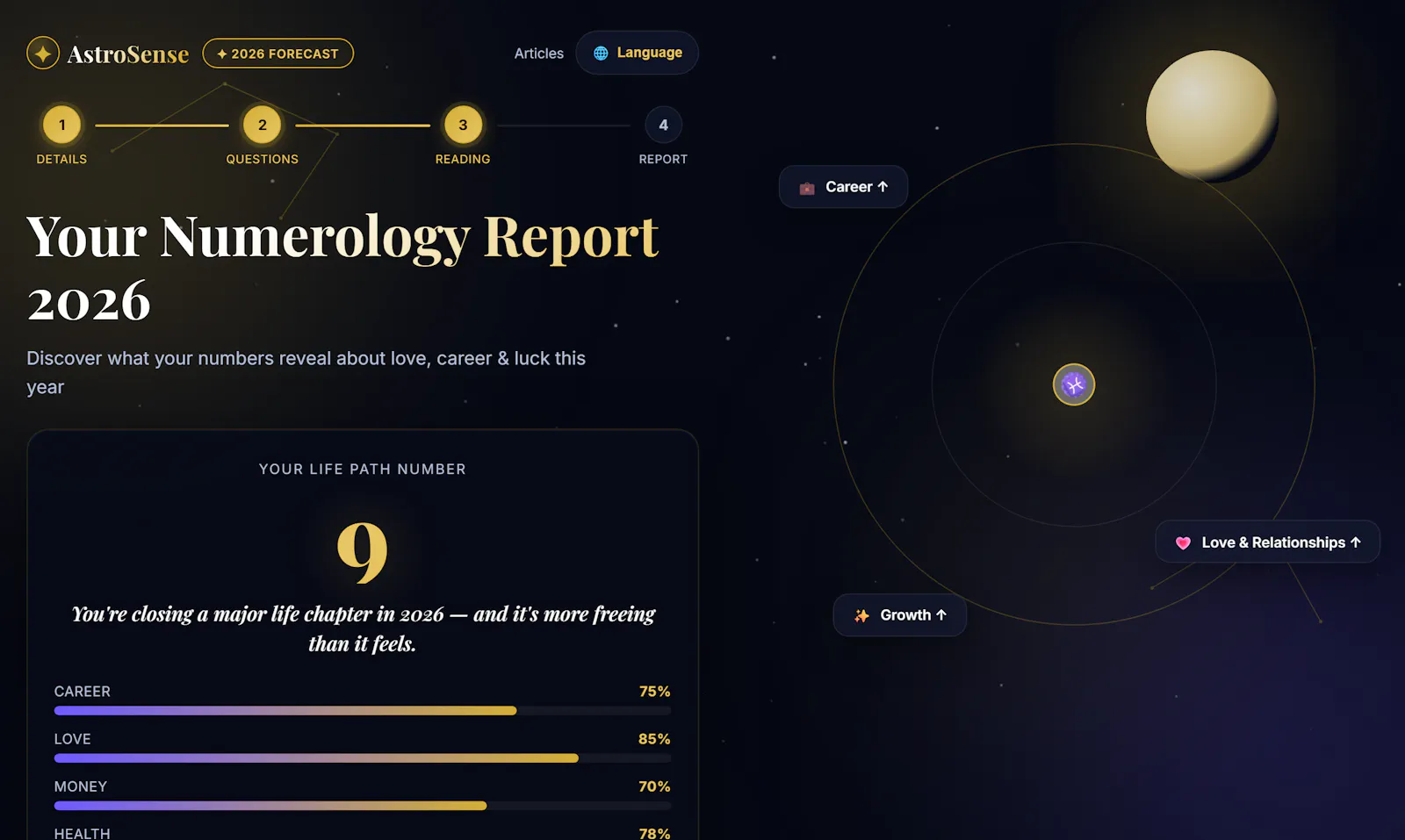 AstroSense — Your 2026 Numerology Report screenshot 4
