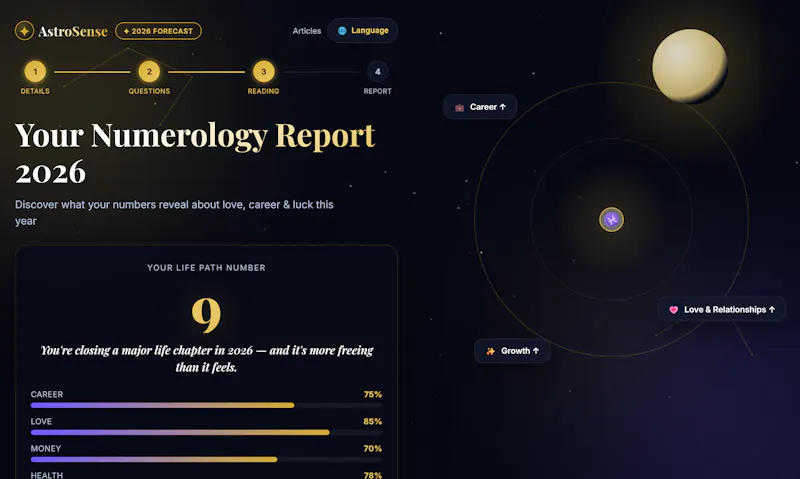 AstroSense — Your 2026 Numerology Report screenshot 4
