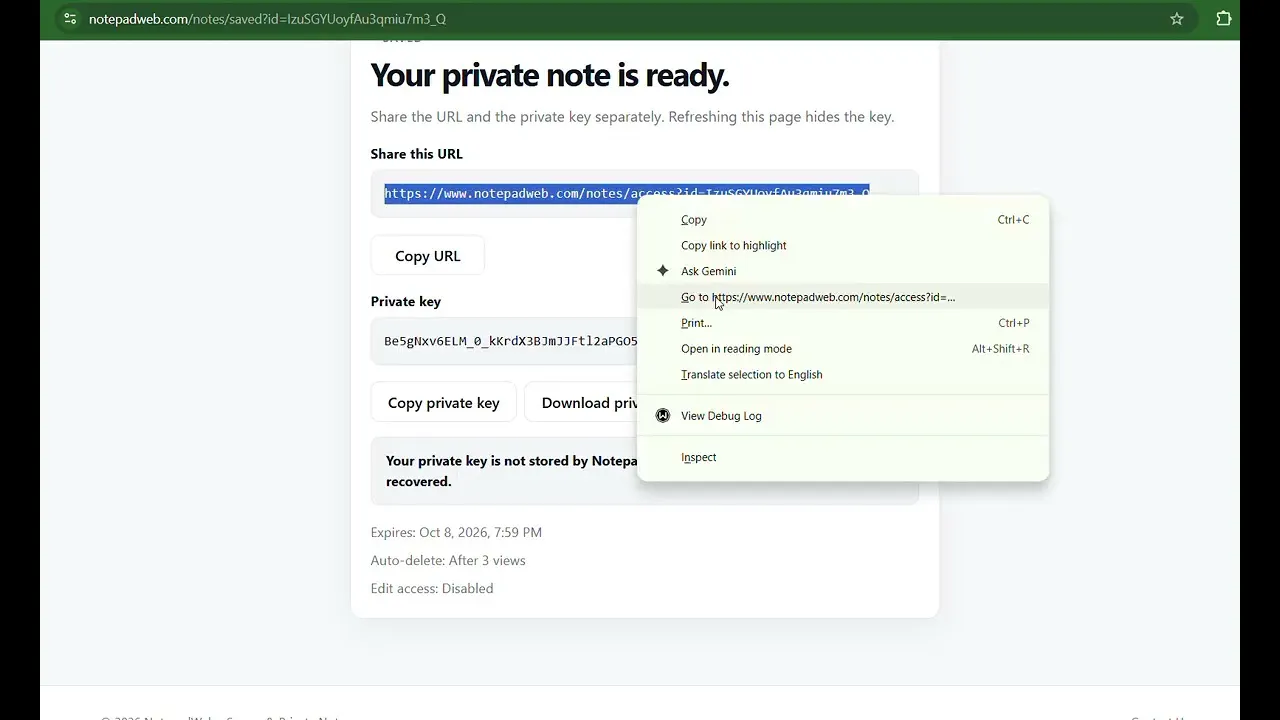 NotepadWeb - Private Encrypted Notes gallery image
