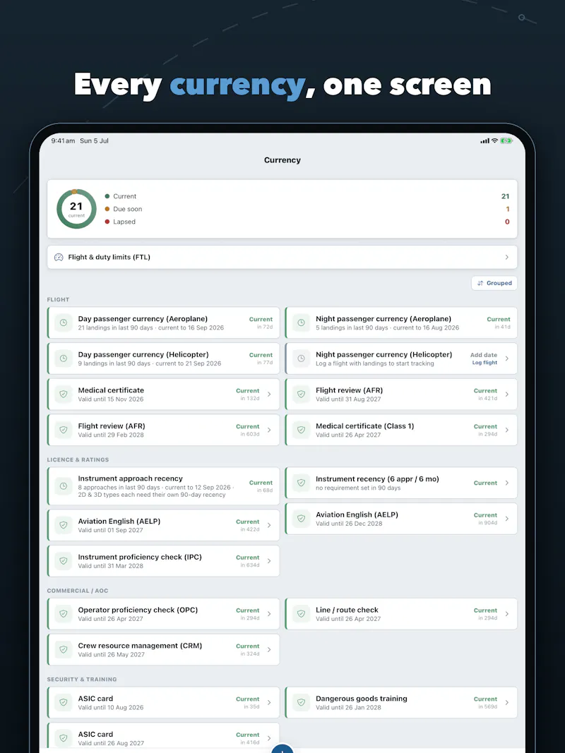 PilotIQ Logbook screenshot 2