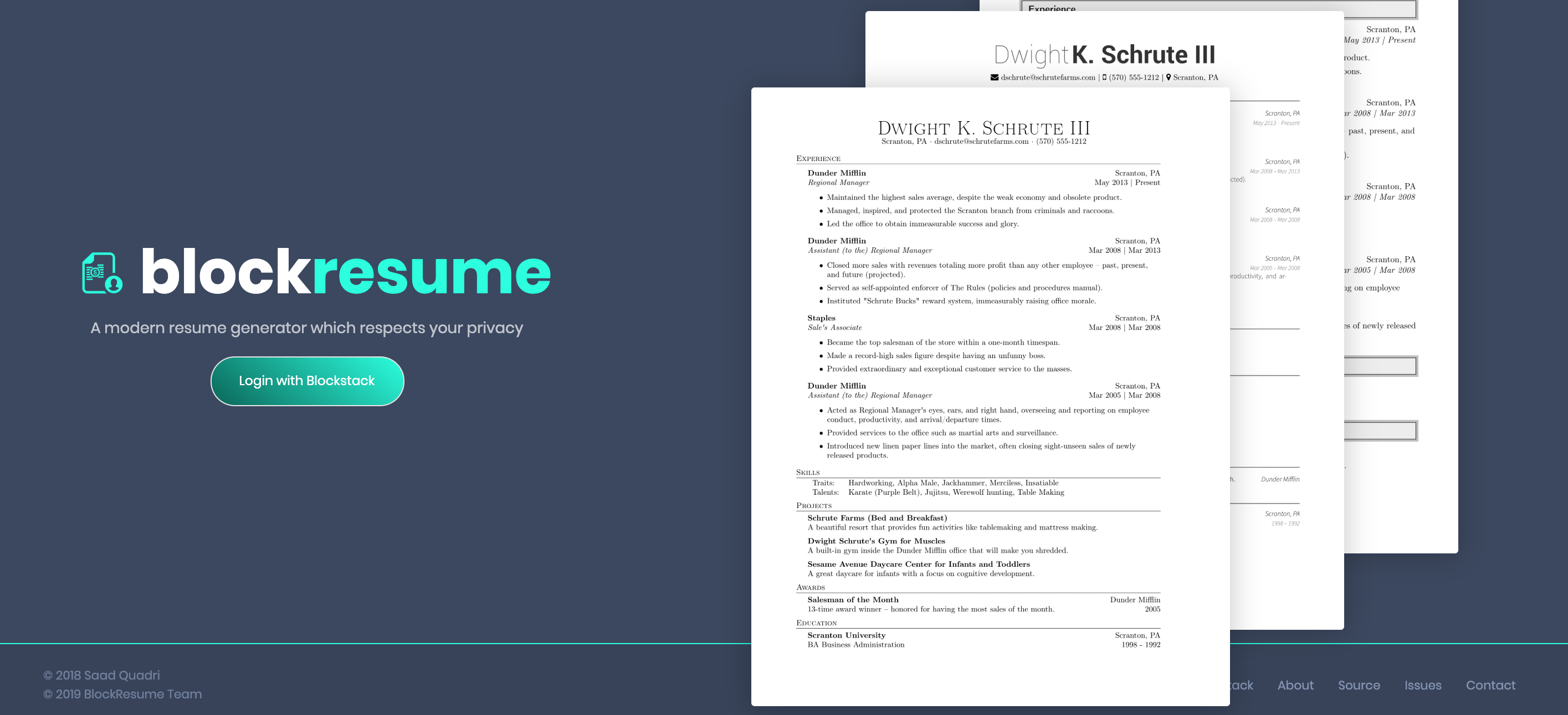 BlockResume gallery image