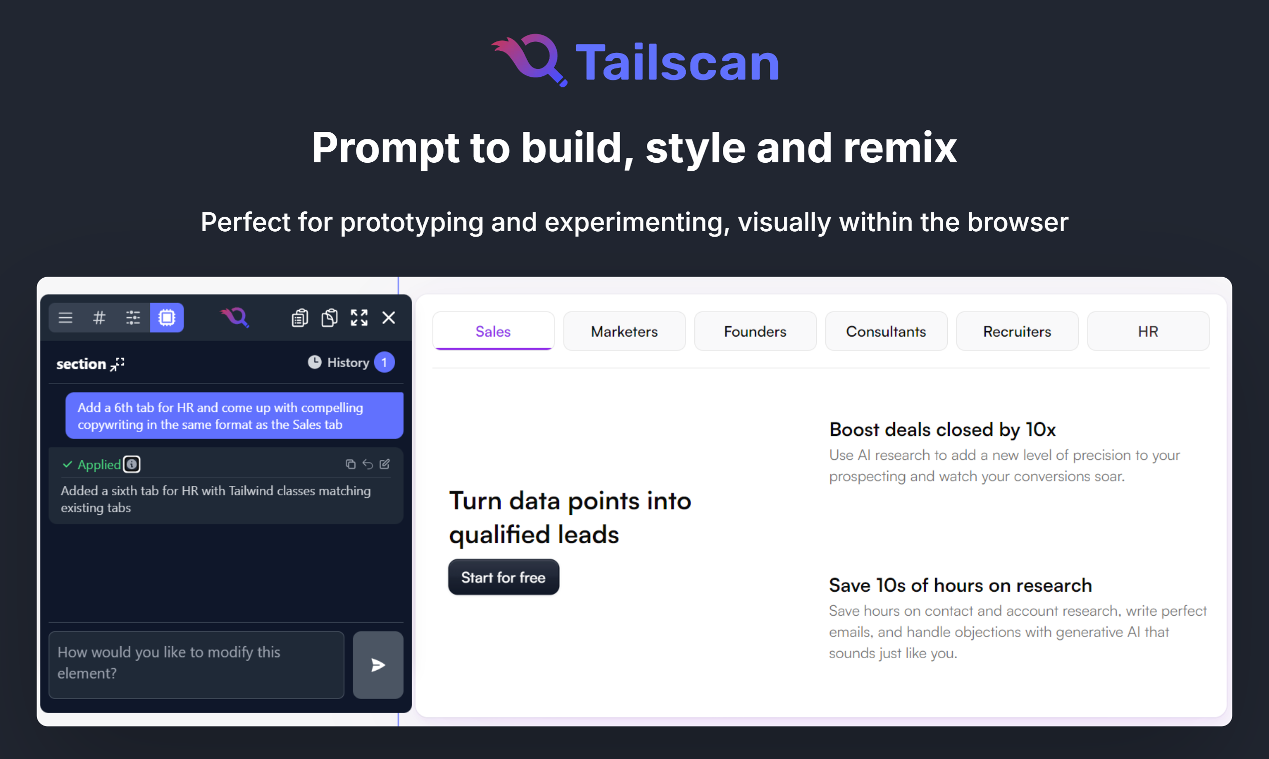 Tailscan AI per CSS Tailwind media 1