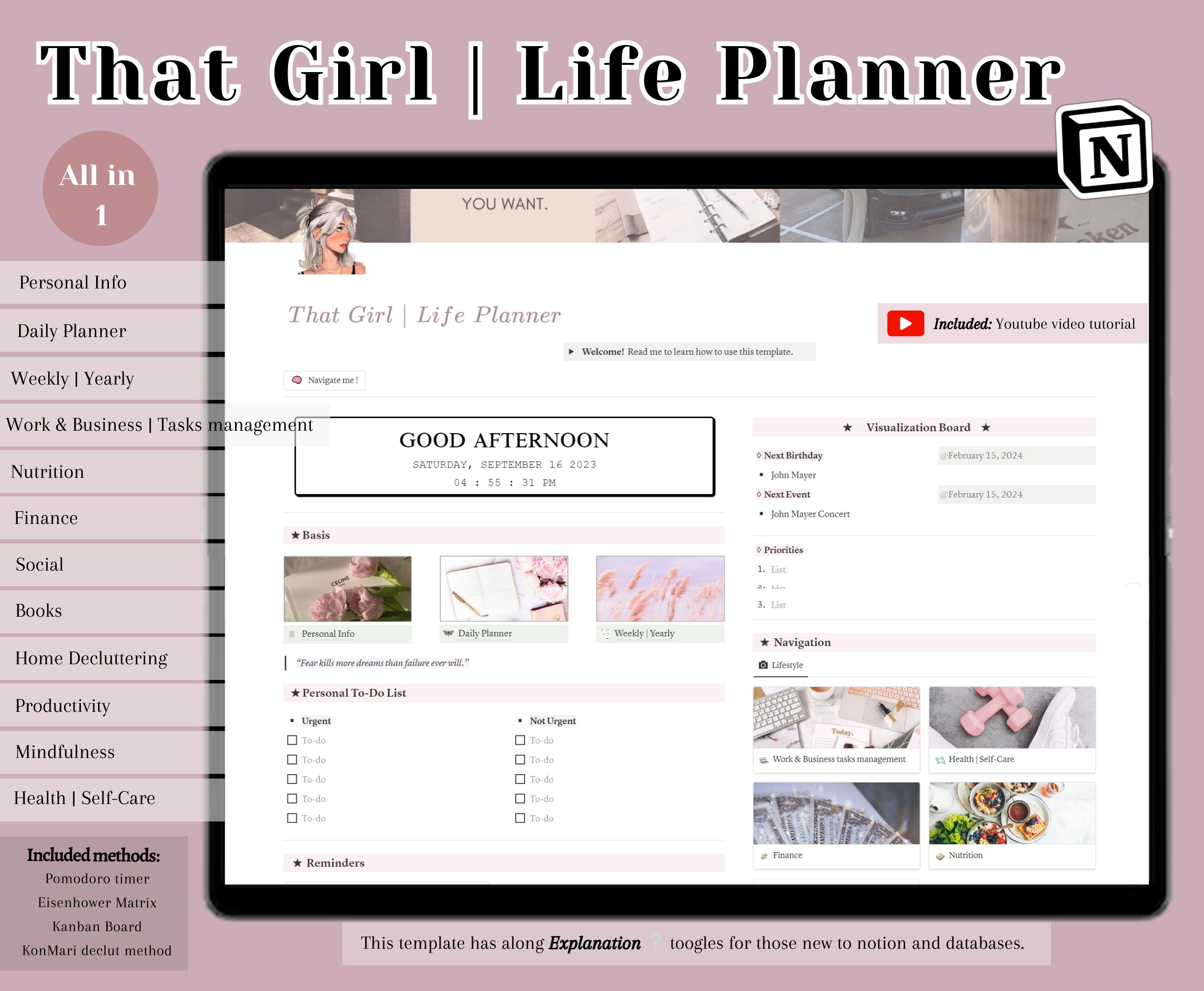 Notion | That girl Planner