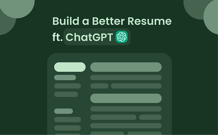 ChatGPT UI themed Resume/CV