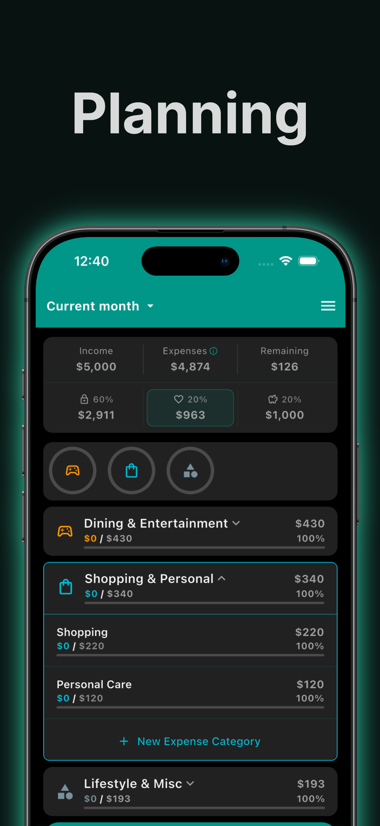 Budgetum - Screenshot 4 showing product features and functionality
