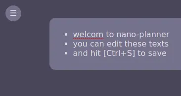 Nano Planner