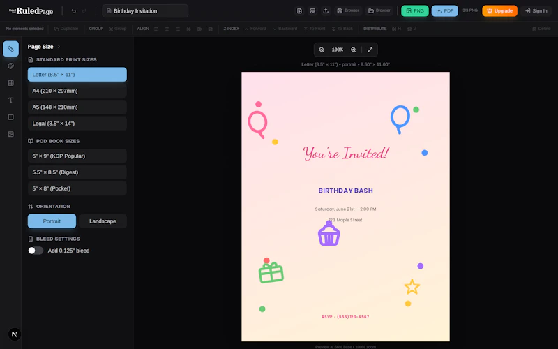 RuledPage screenshot 6