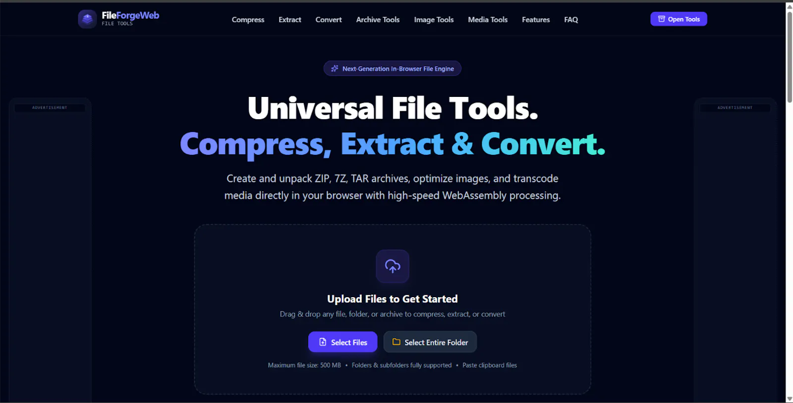 FileForgeWeb screenshot 1