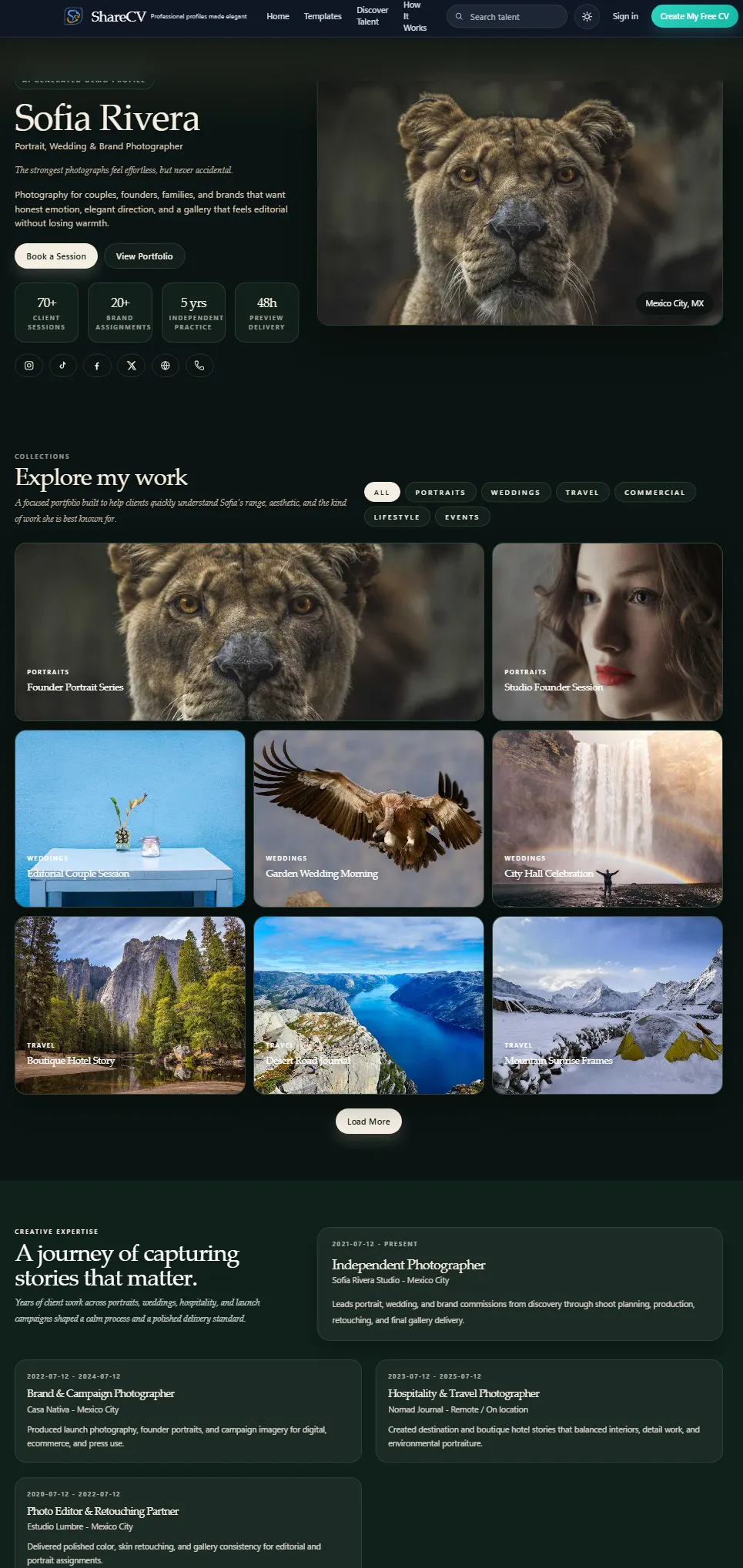 ShareCV - Build your portfolio gallery image