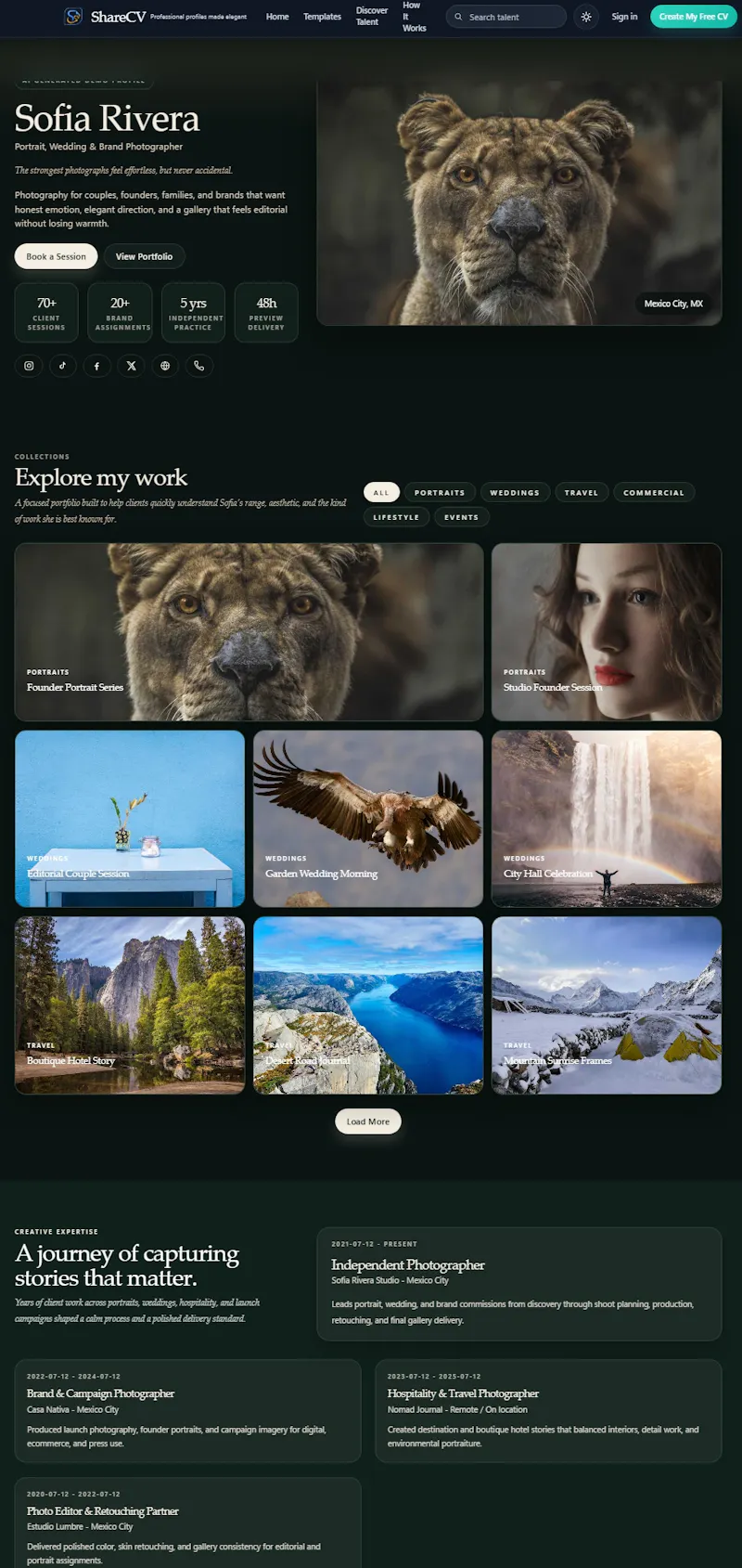 ShareCV - Build your portfolio screenshot 3