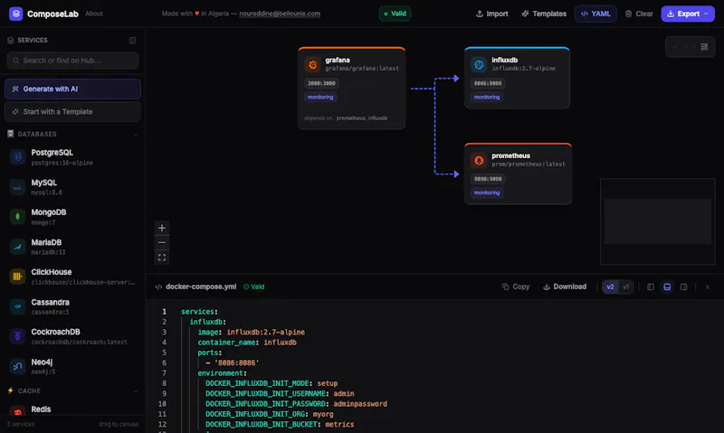 ComposeLab — Docker Compose Builder screenshot 5