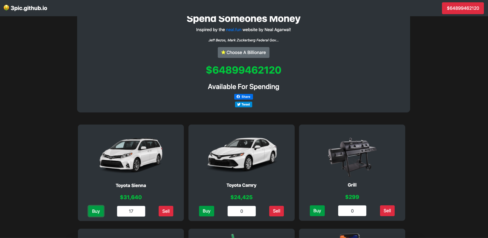 Spend a Billionaires Money gallery image