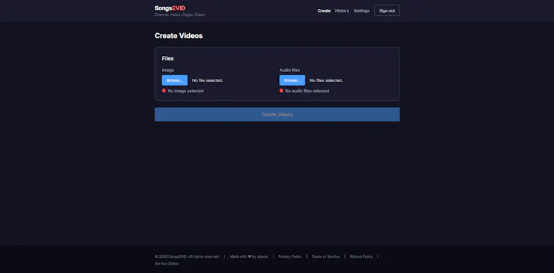 Songs2VID screenshot 2