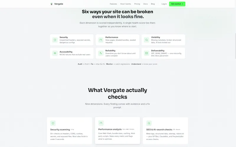 Vergate — Website Health & Security screenshot 6