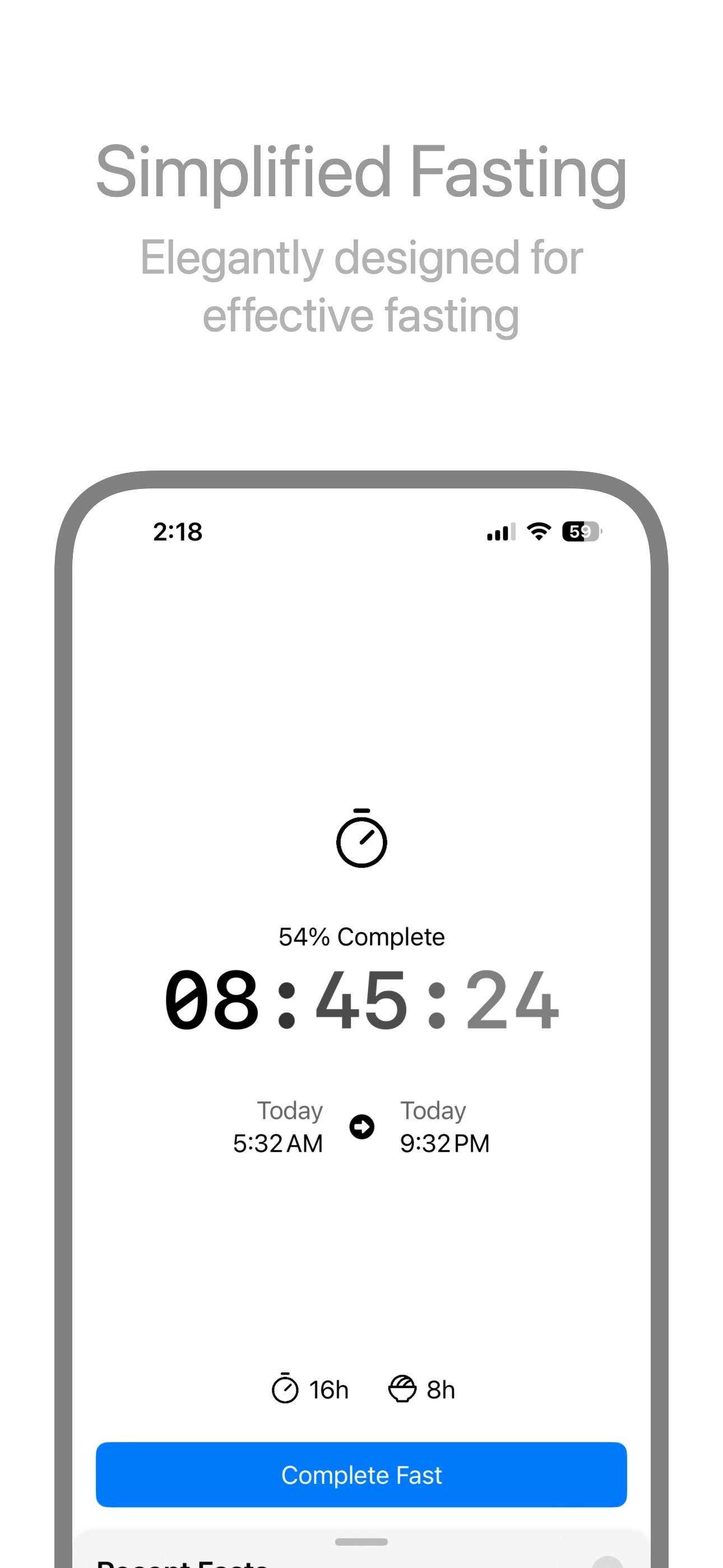 startuptile Marble-A straightforward intermittent fasting tracker