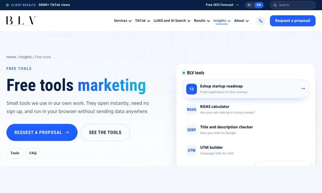 BLV Free Marketing Calculators gallery image