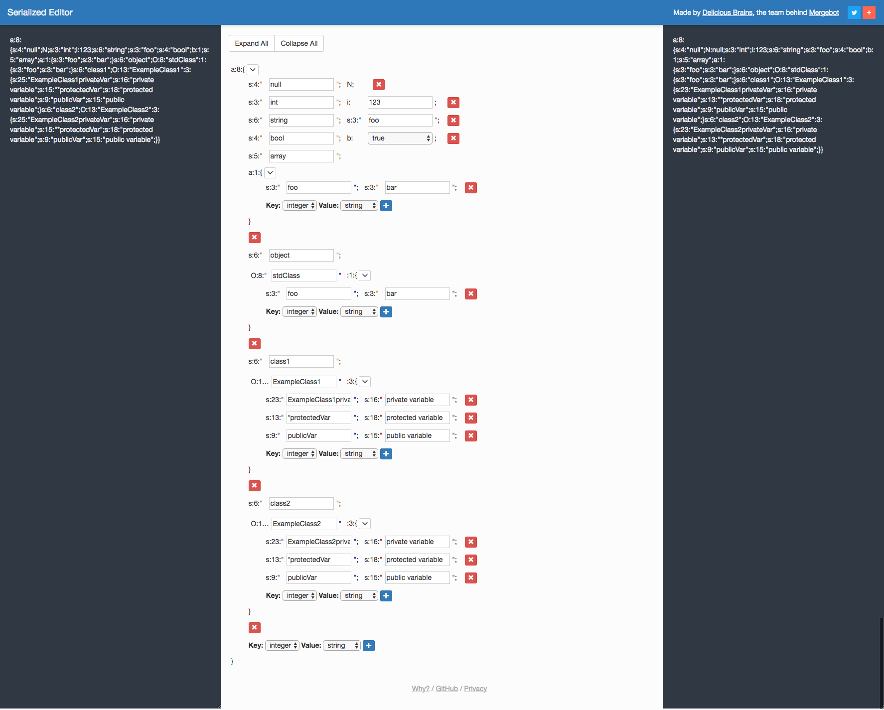 PHP Serialized Editor gallery image