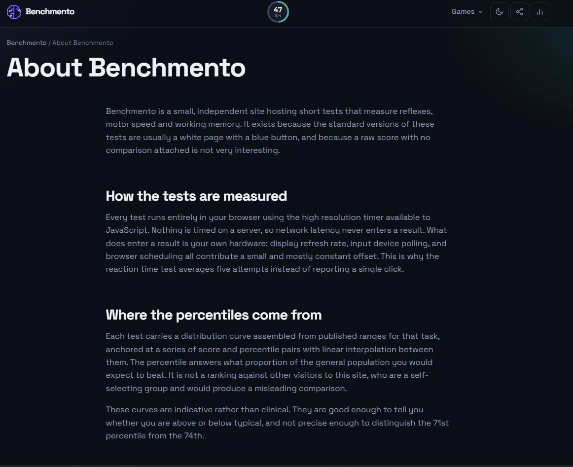 Benchmento gallery image