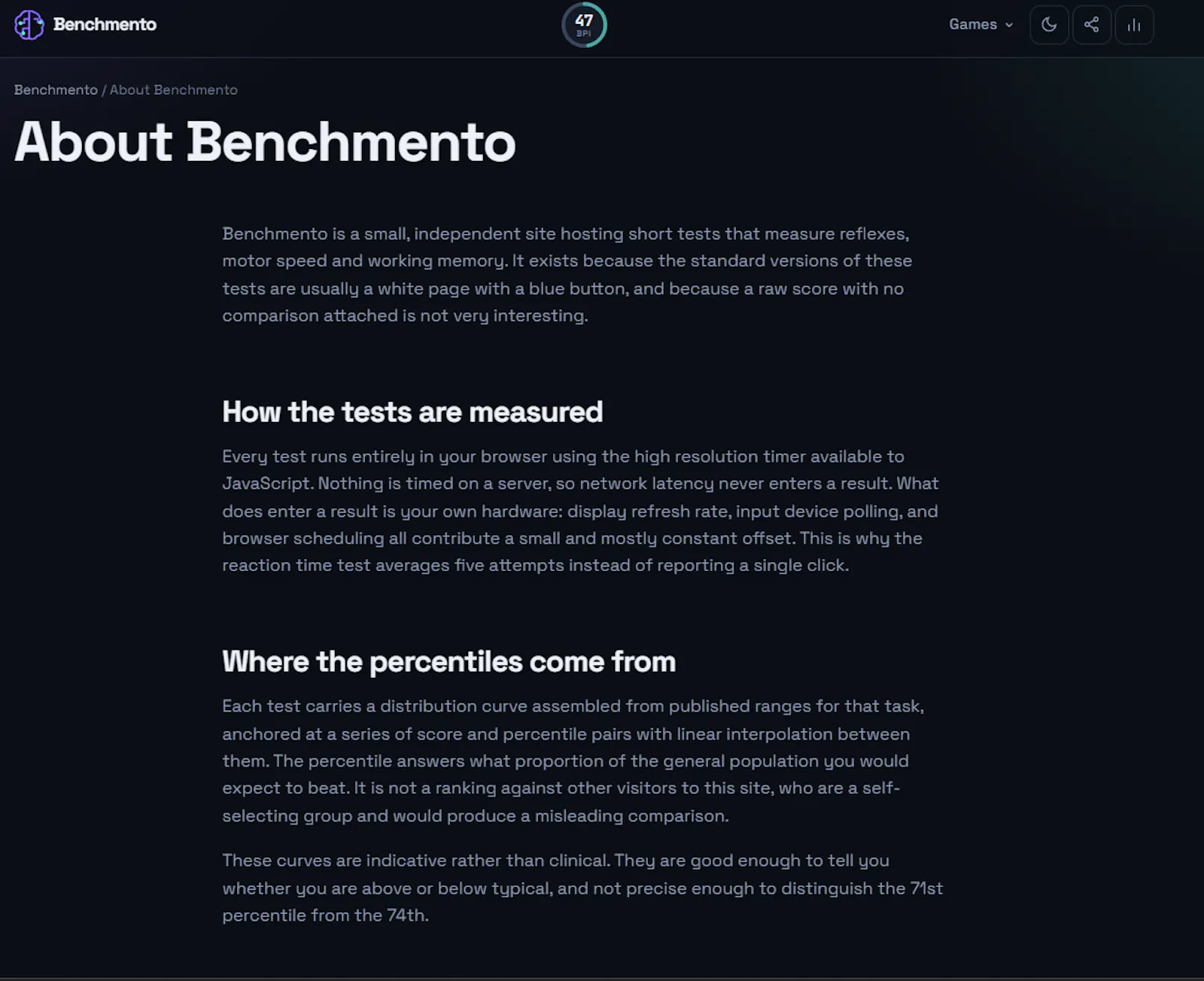 Benchmento screenshot 3