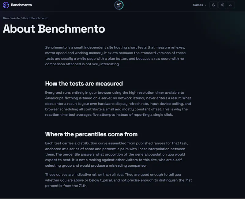 Benchmento screenshot 3
