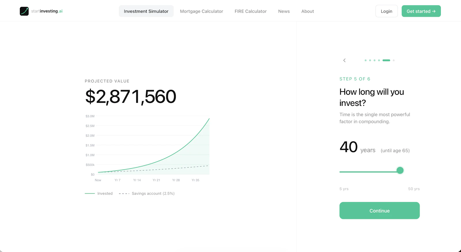 startinvesting.ai screenshot 2