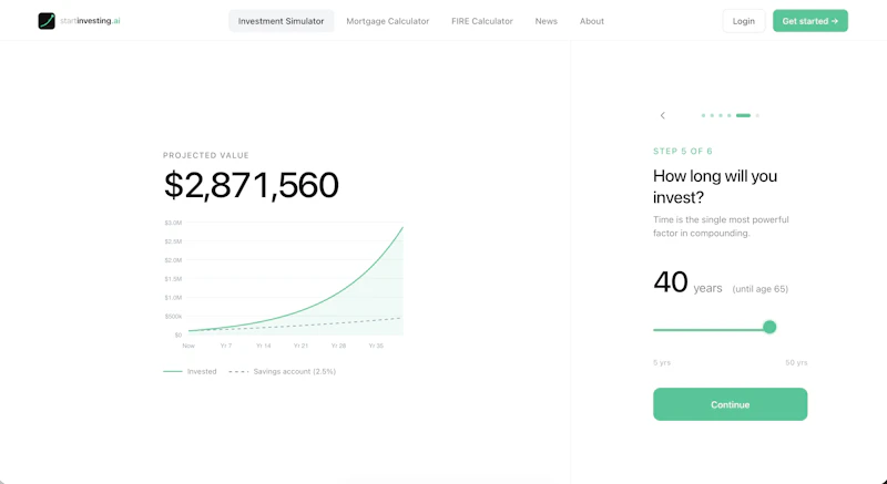 startinvesting.ai screenshot 2