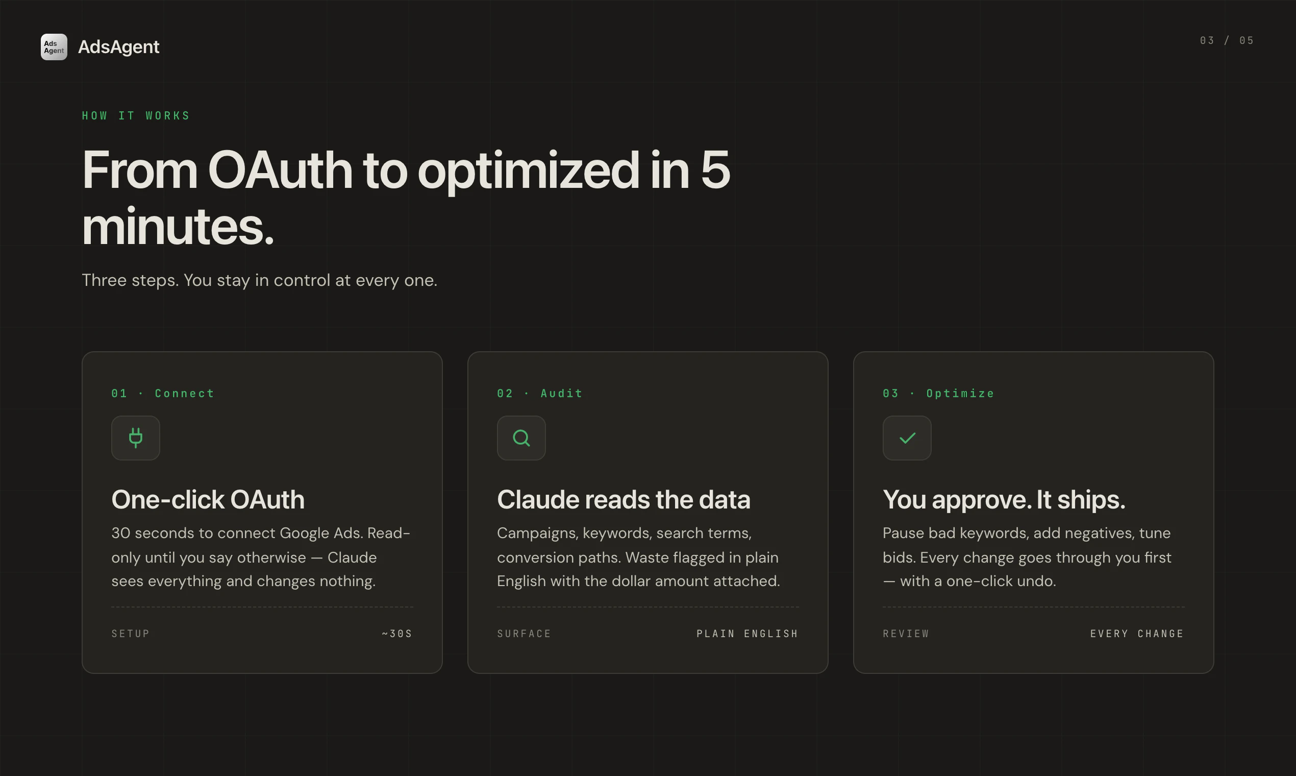 AdsAgent - Google Ads Claude Connector screenshot 3
