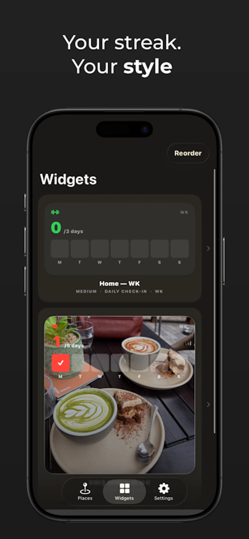 Showup: Passive Habit Tracker screenshot 2