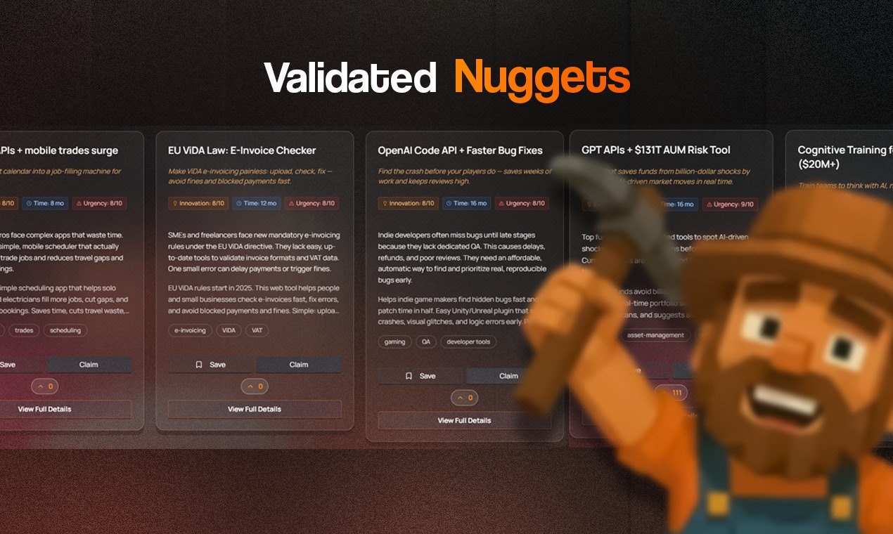 NuggetFinder - Idee di avvio convalidate: tempistica della domanda tecnologica media 3
