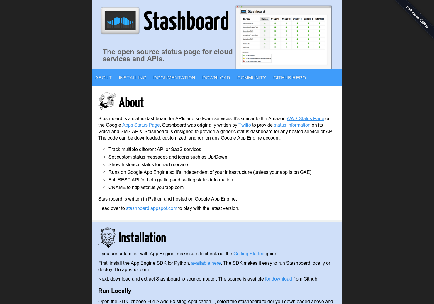 Stashboard