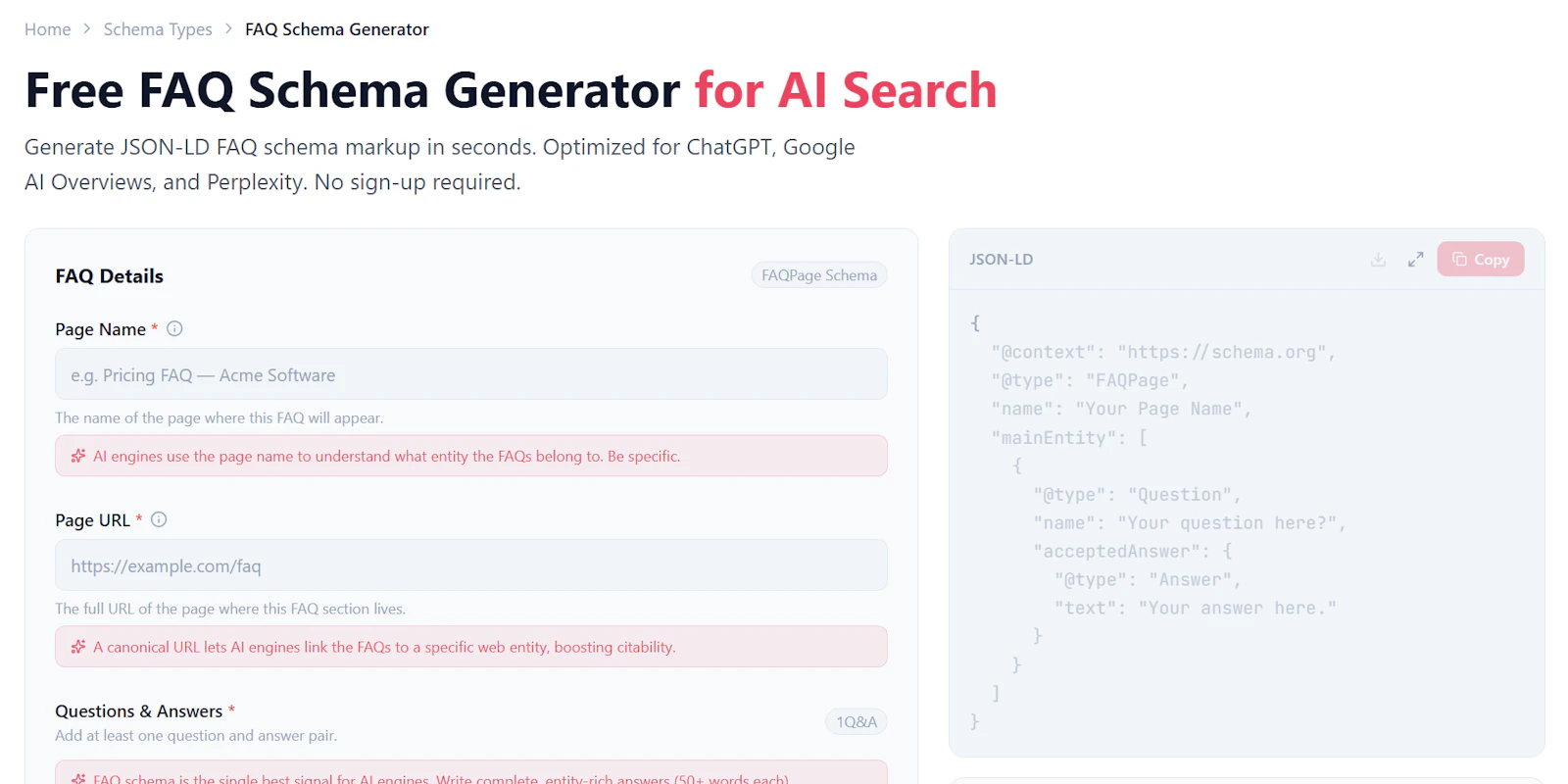 SchemaForAI screenshot 2