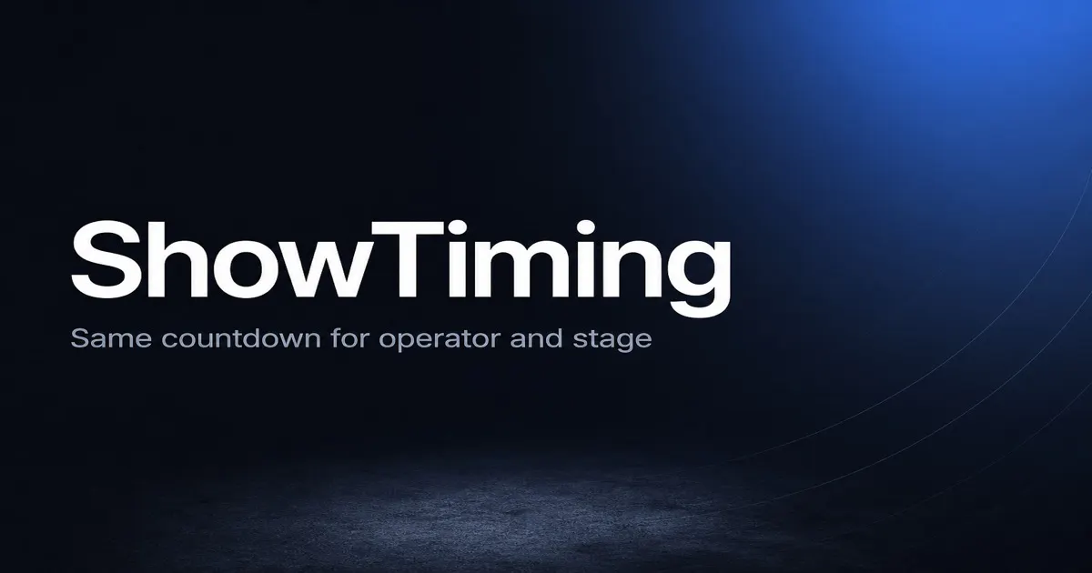 ShowTiming gallery image