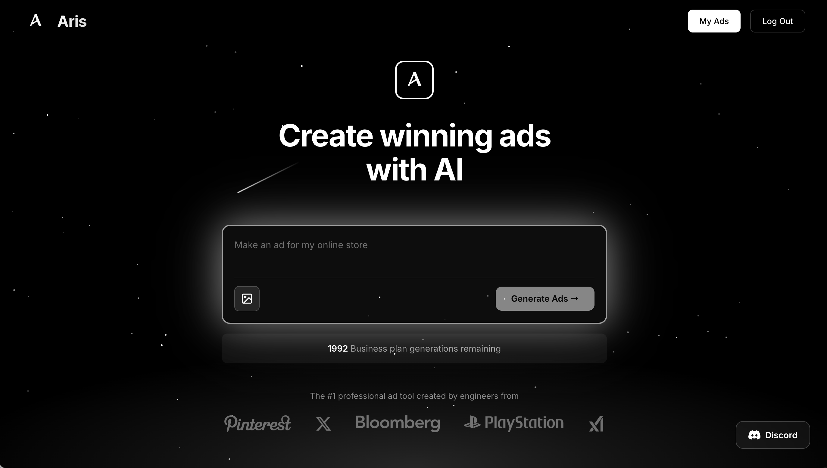 Aris - Main product screenshot demonstrating key features and user interface