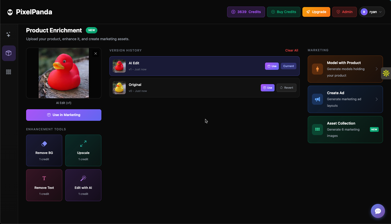 PixelPanda - Screenshot 2 showing product features and functionality