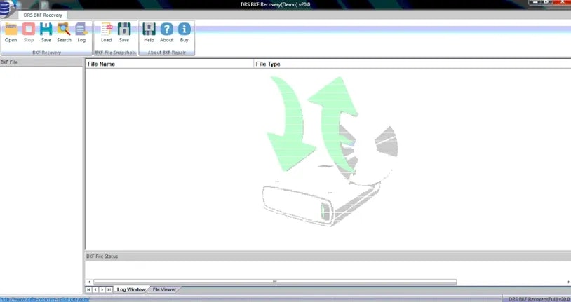 DRS Softech BKF Repair Tool  - Screenshot 3 showing product features and functionality