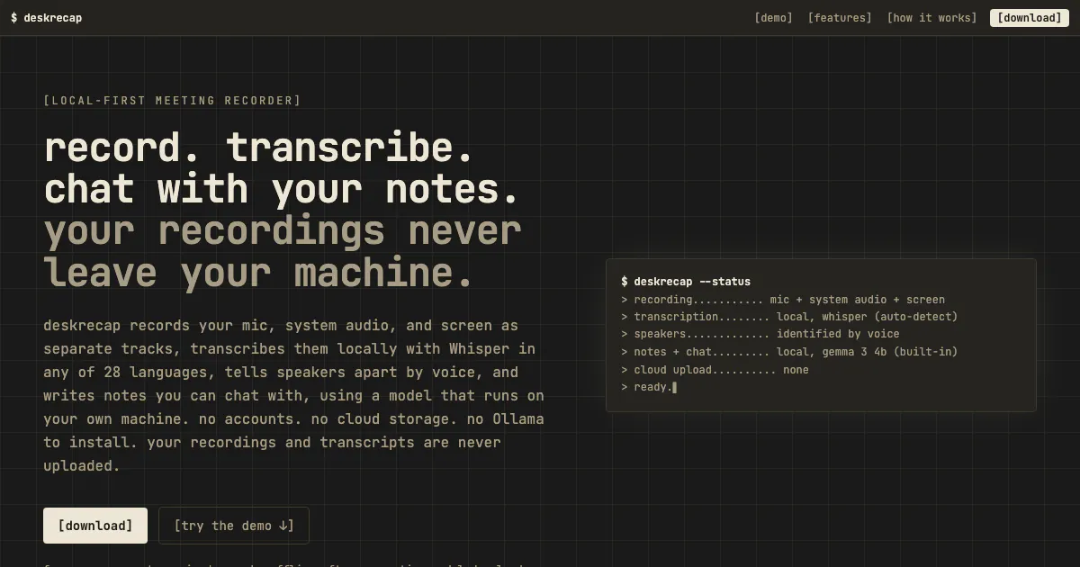DeskRecap gallery image