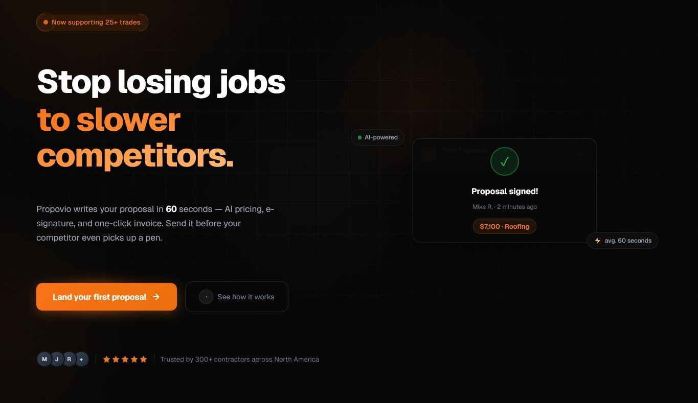Propovio - Screenshot 2 showing product features and functionality