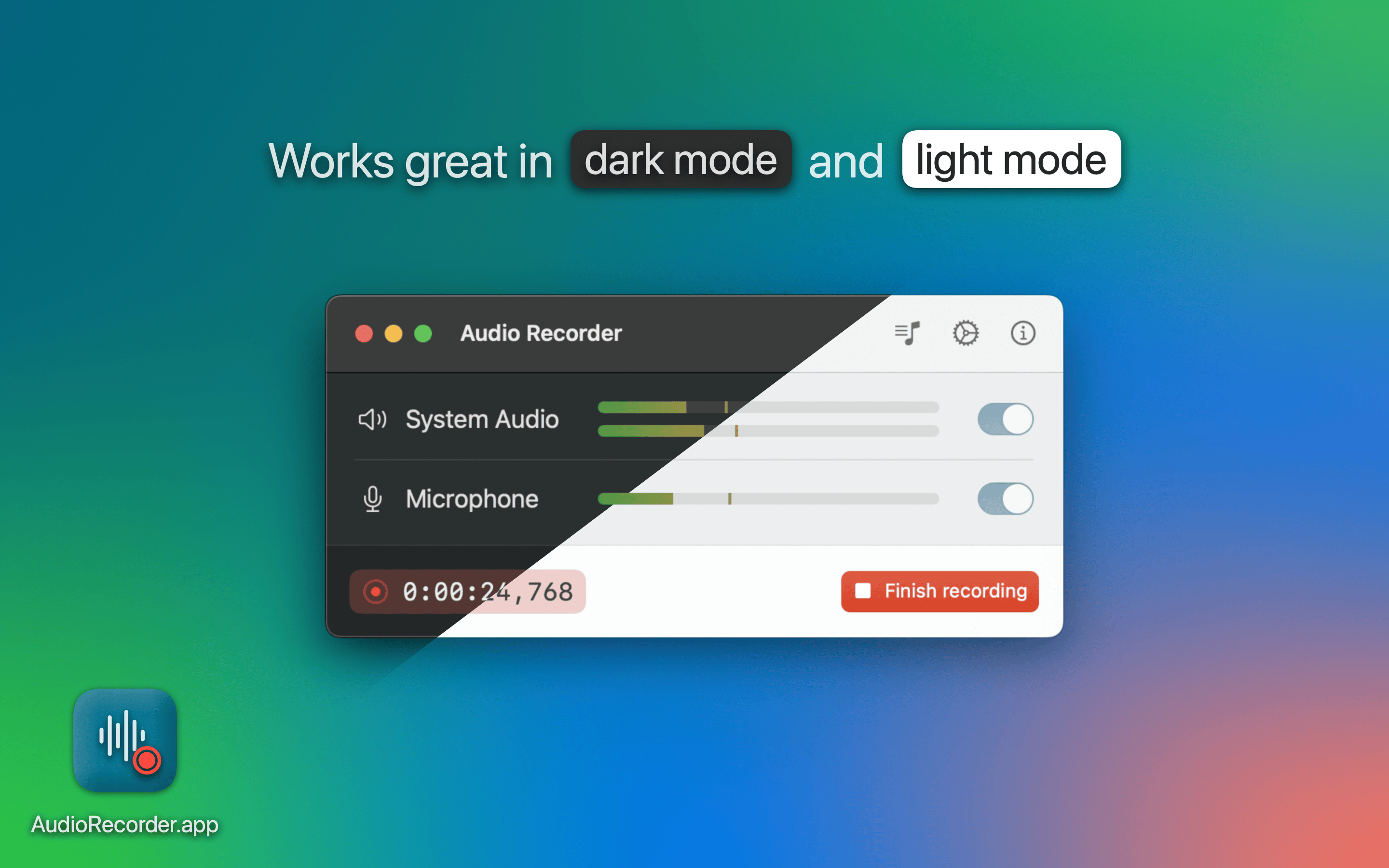 MacOS 용 AudioreCorder.App 미디어 4