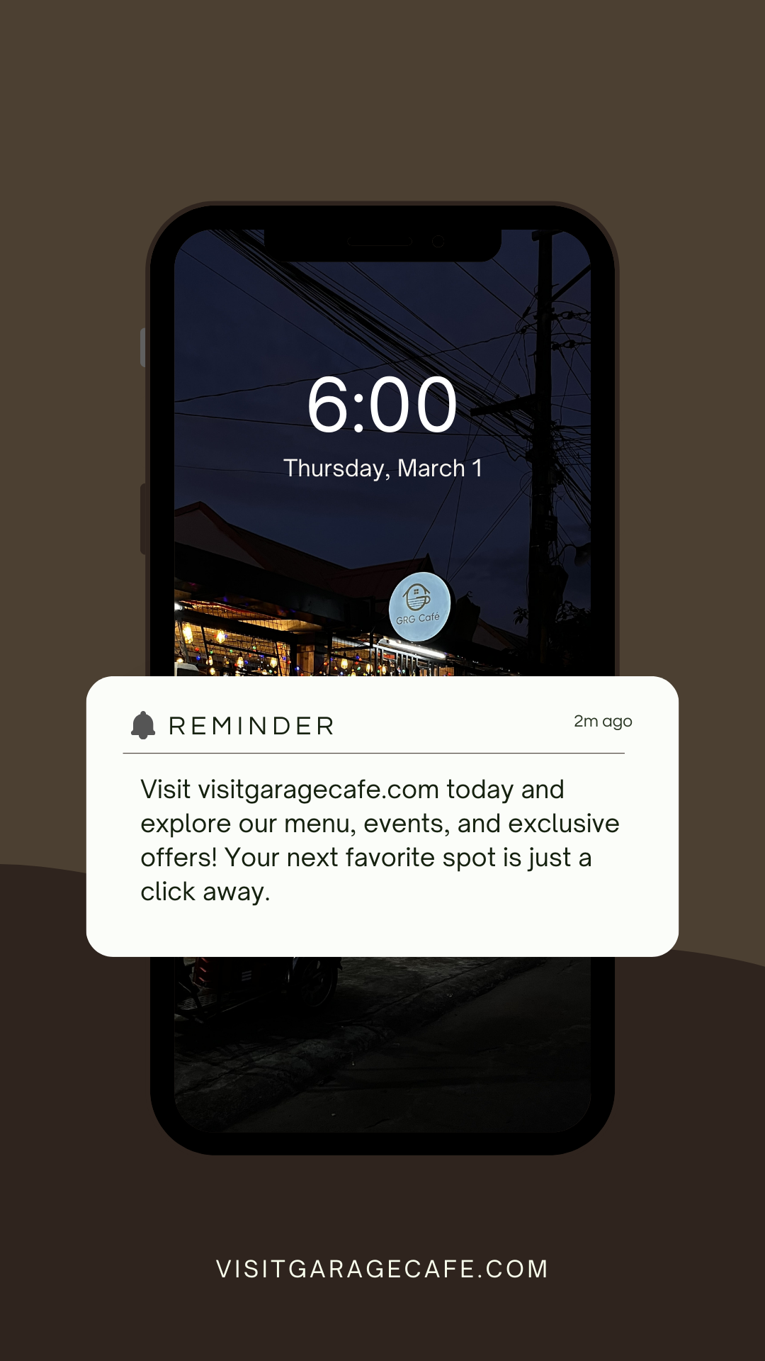 Garage Café - Main product screenshot demonstrating key features and user interface